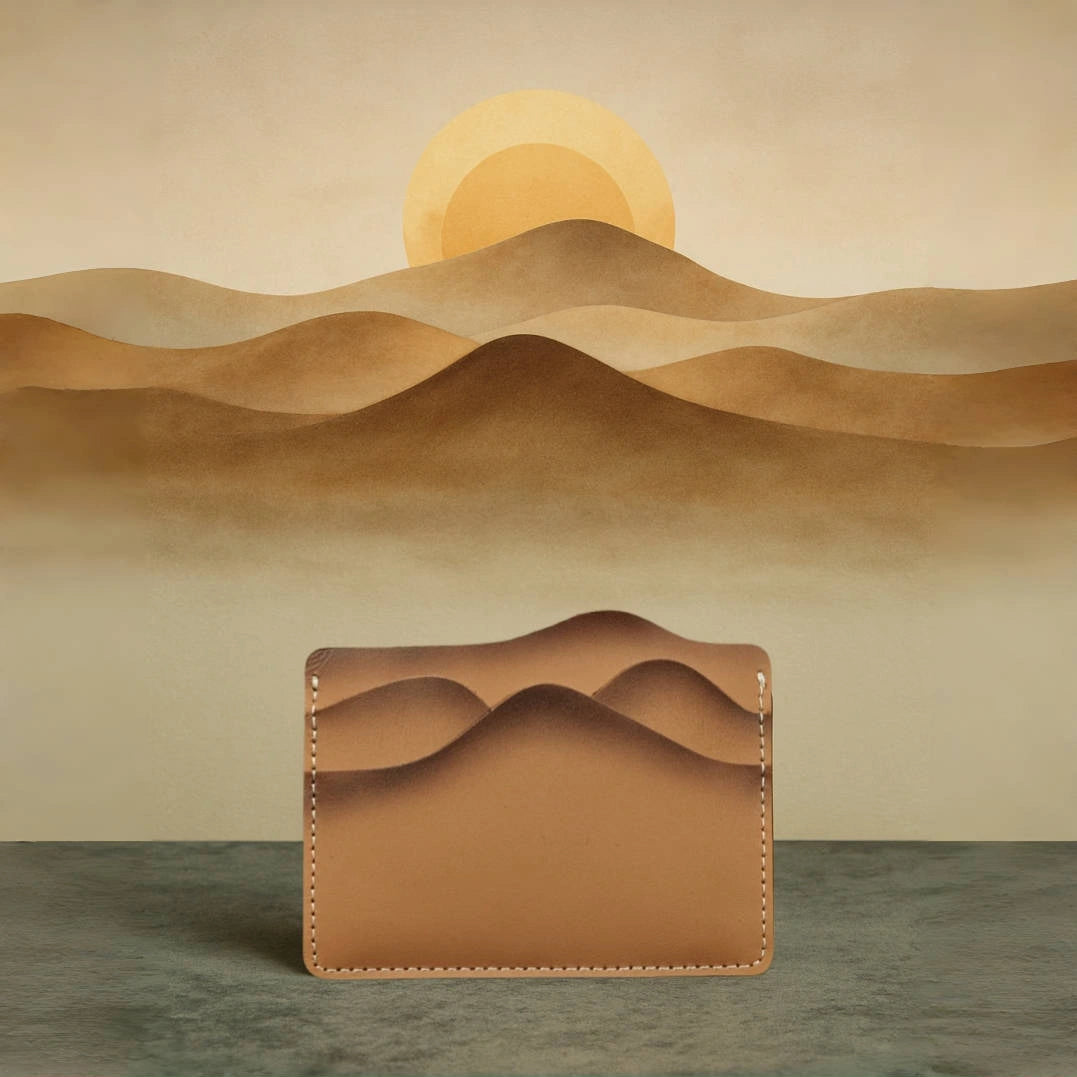 Unisex Leather Card Holder-Color Shift Design-Minimalist