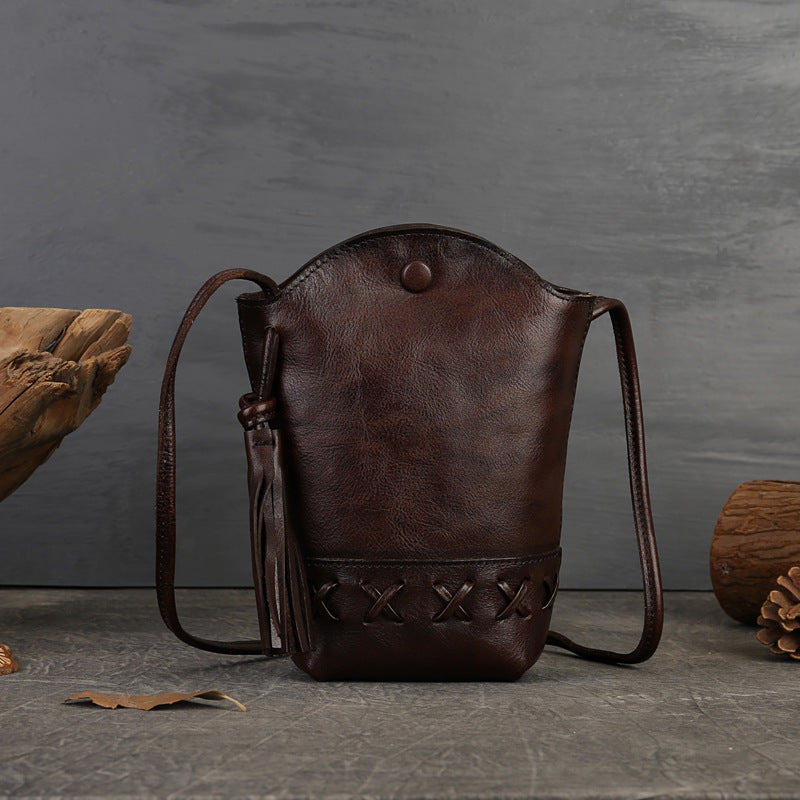 Sac en cuir tressé - "Nomad Weave"