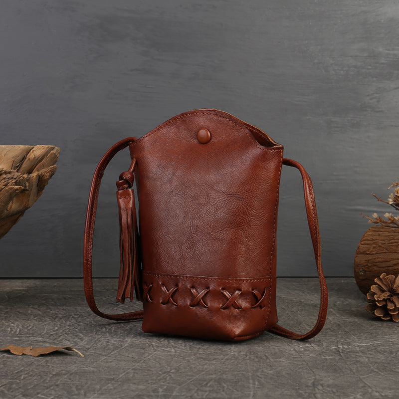 Sac en cuir tressé - "Nomad Weave"