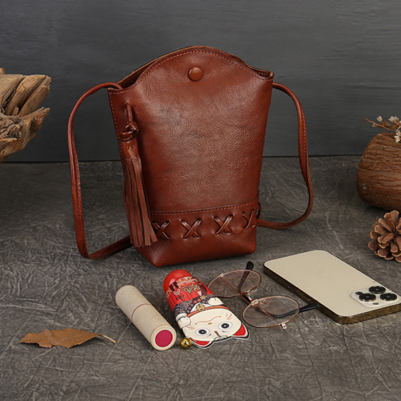 Sac en cuir tressé - "Nomad Weave"