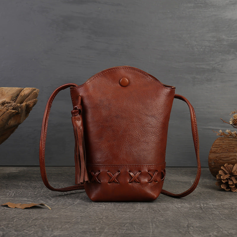 Sac en cuir tressé - "Nomad Weave"