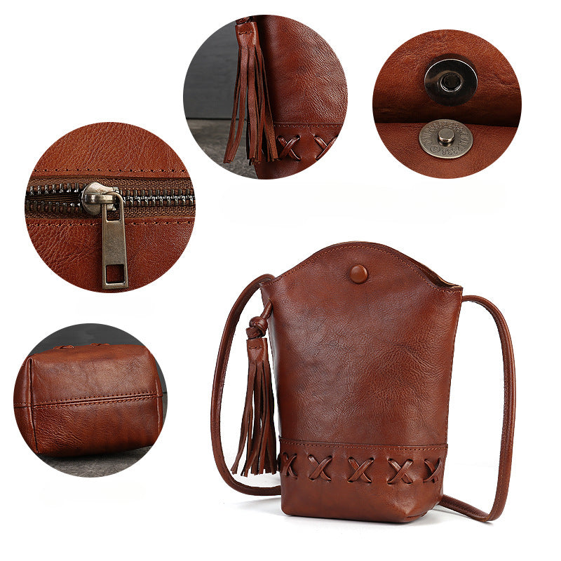Sac en cuir tressé - "Nomad Weave"