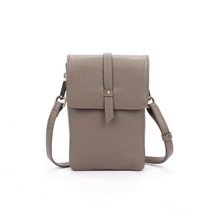 Crossbody Phone bag-Black/Brown-Designer Phone Bag-Gift for Lady