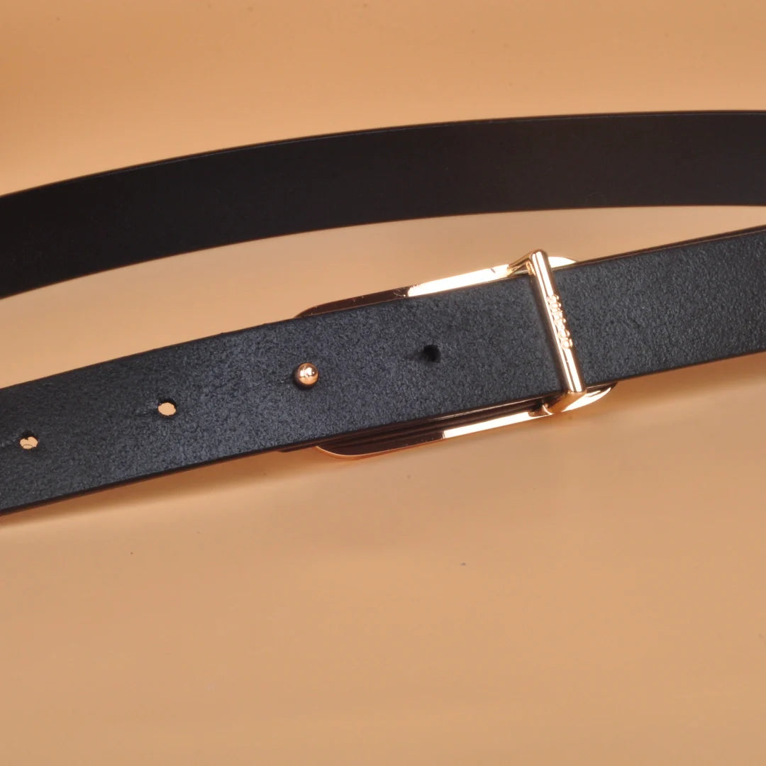 Dress Belt for Women - Genuine Leather with Pin Buckle