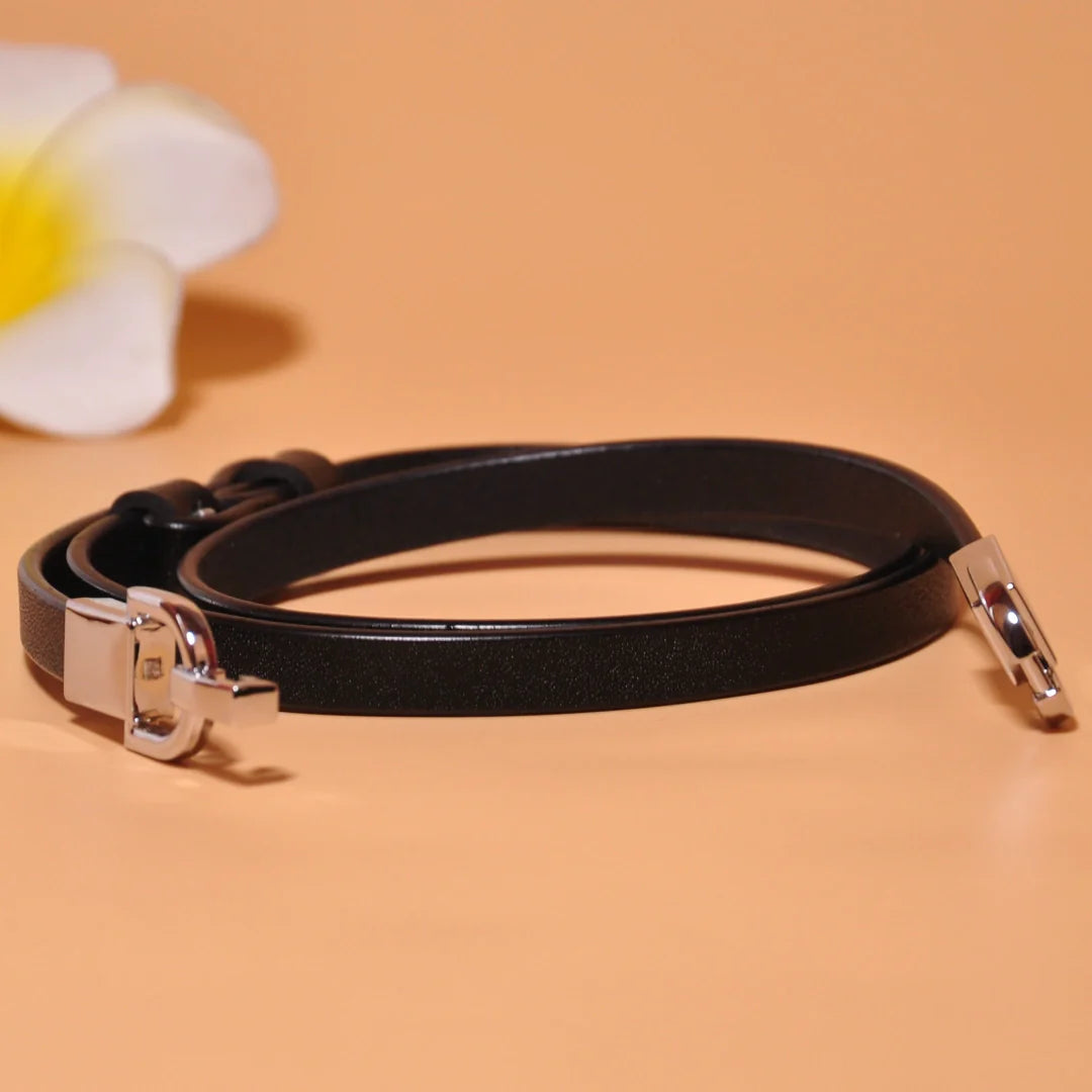 Dress Belt for Women - Genuine Leather with Pin Buckle