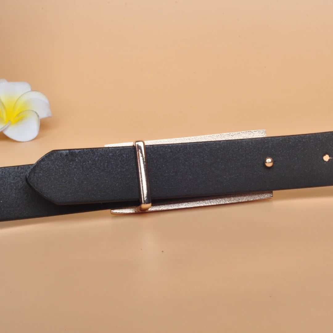 Dress Belt for Women - Italian Leather with Pin Buckle
