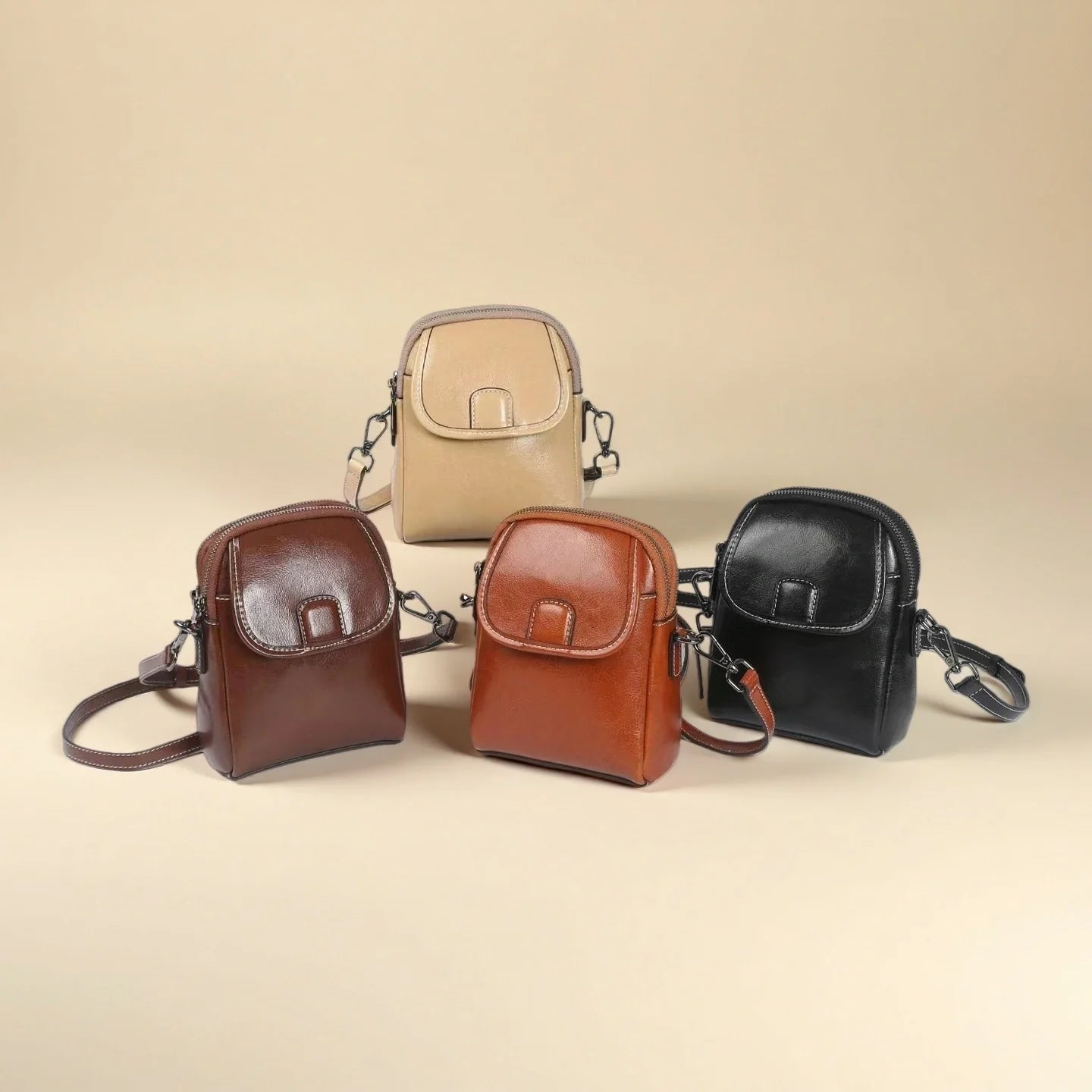 Leather Phone Crossbody-"TechNest"