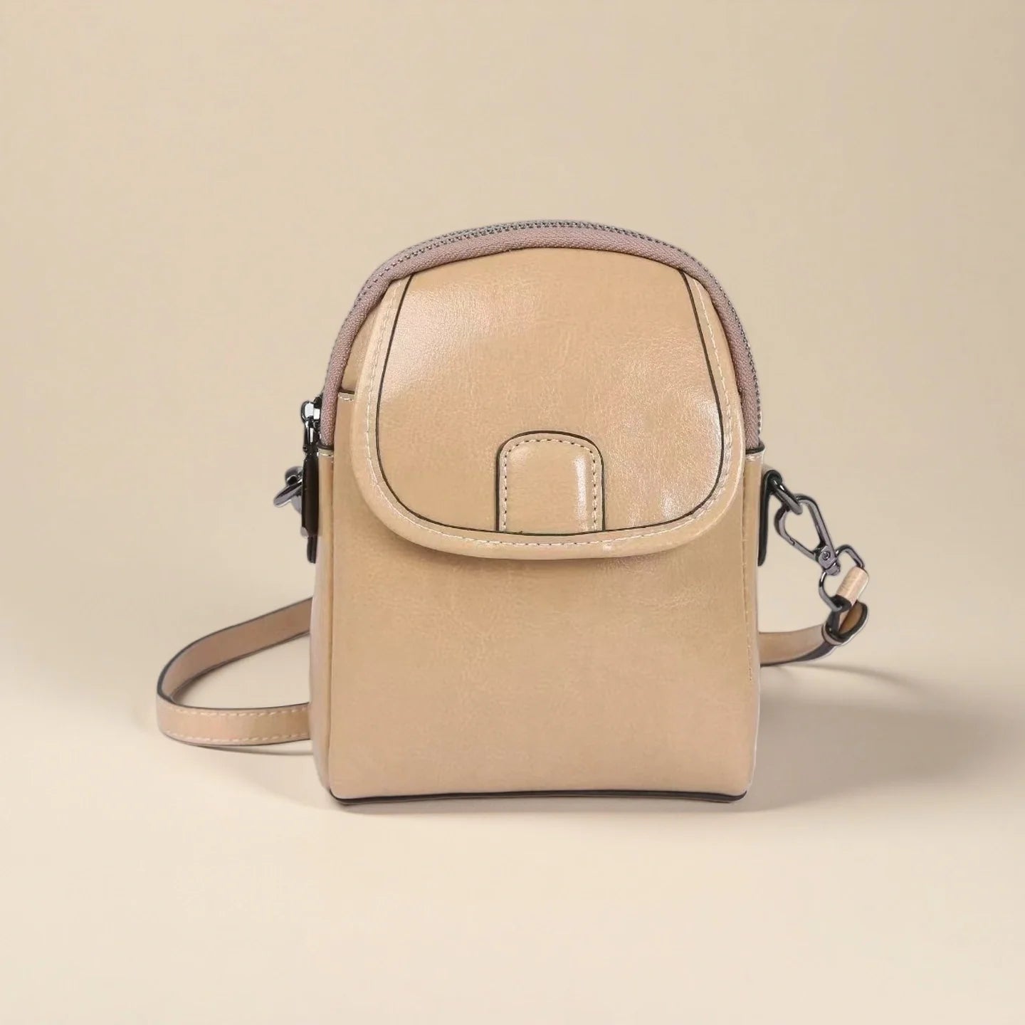 Leather Phone Crossbody-"TechNest"