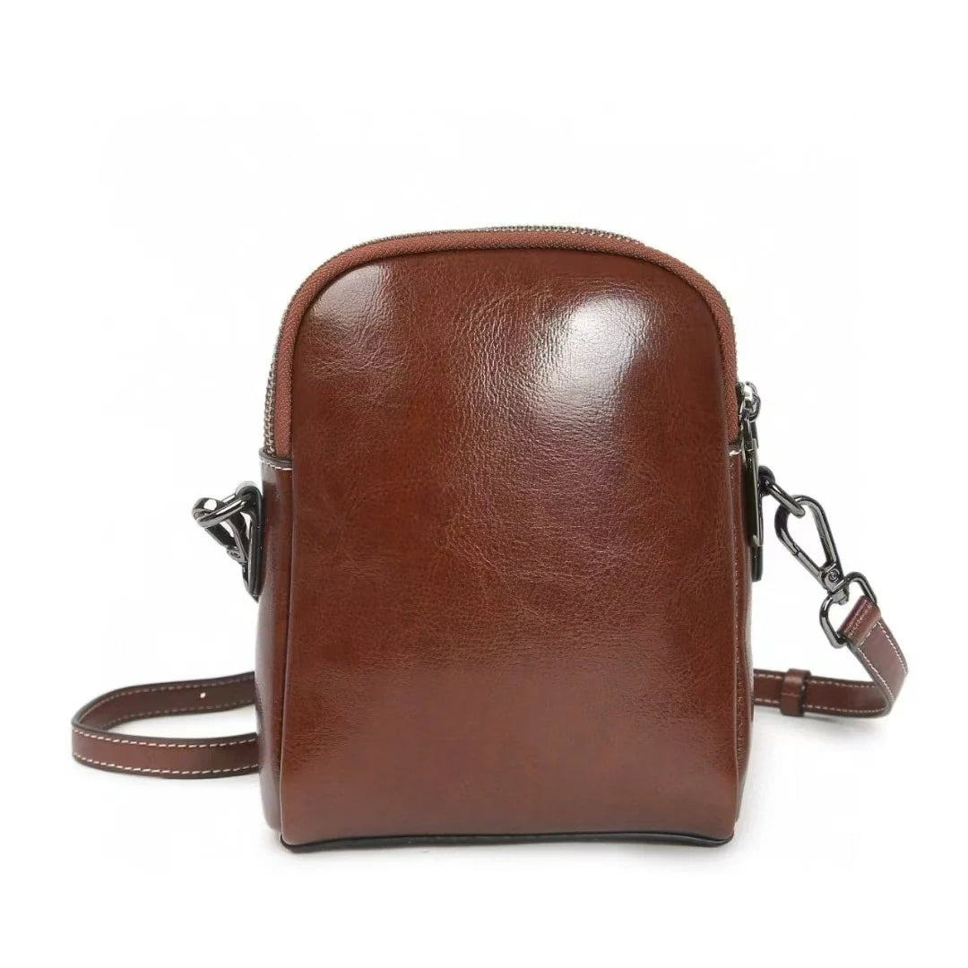 Leather Phone Crossbody-"TechNest"