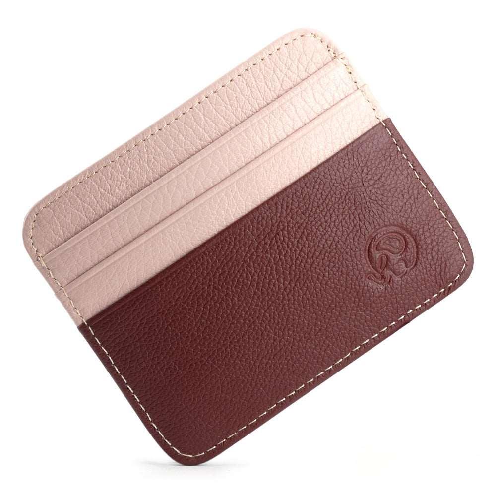 Leather Card Holder-Color Block-Top Grain-Ultra Slim-Gift
