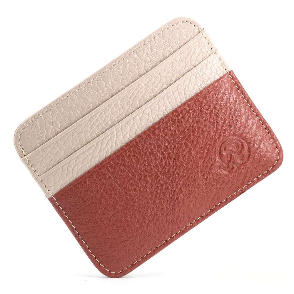 Leather Card Holder-Color Block-Top Grain-Ultra Slim-Gift
