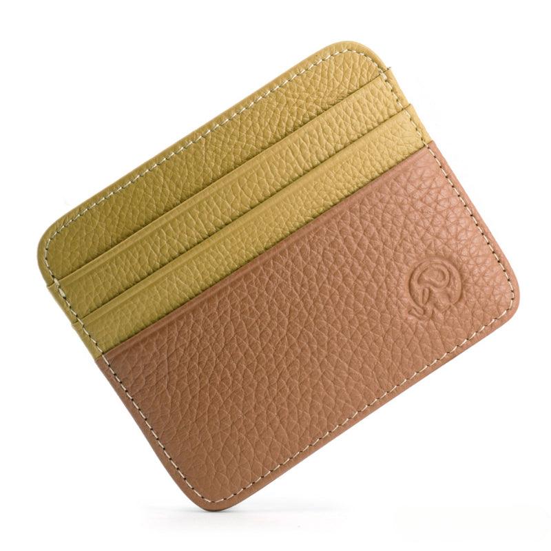 Leather Card Holder-Color Block-Top Grain-Ultra Slim-Gift
