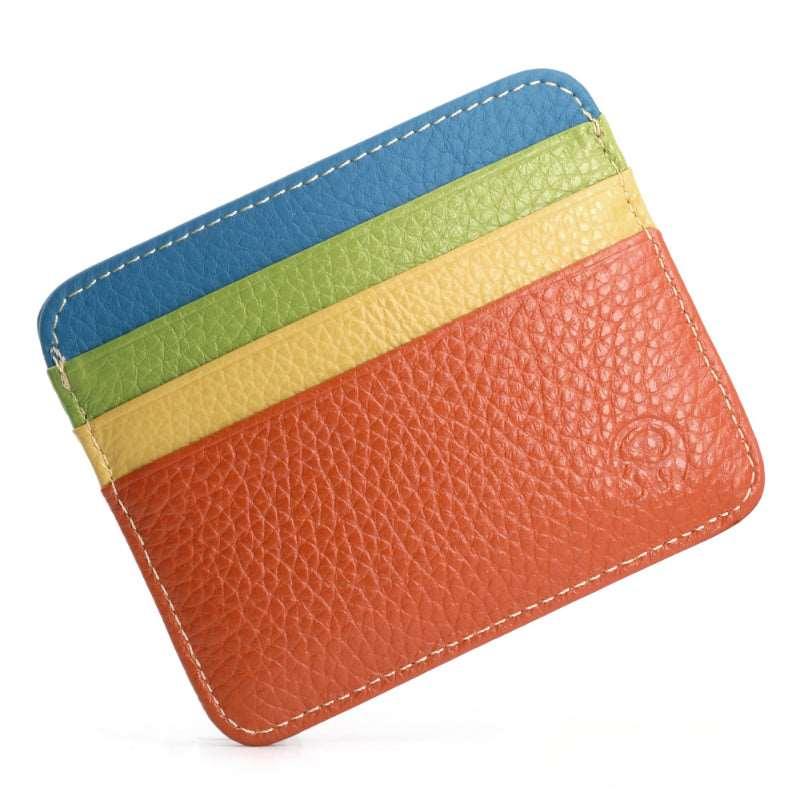 Leather Card Holder-Color Block-Top Grain-Ultra Slim-Gift