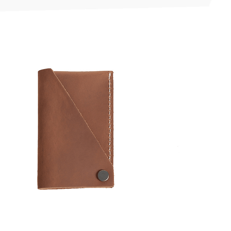 Leather Card Holder for Men-Unique Design-Black/Brown/Green/Blue