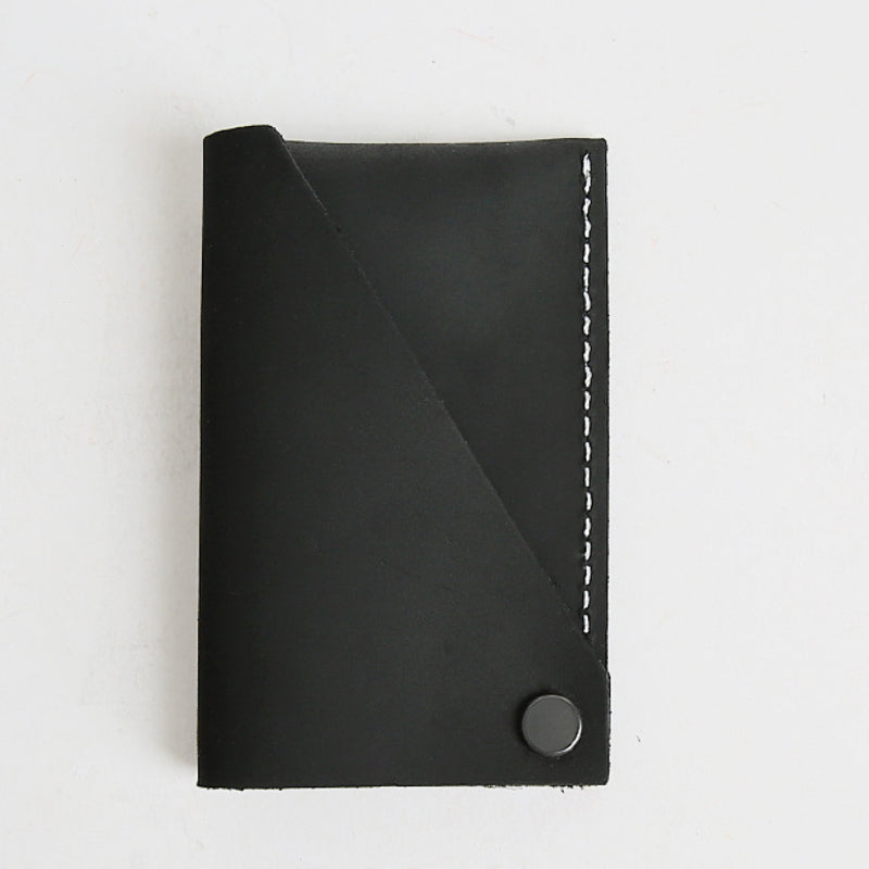 Leather Card Holder for Men-Unique Design-Black/Brown/Green/Blue