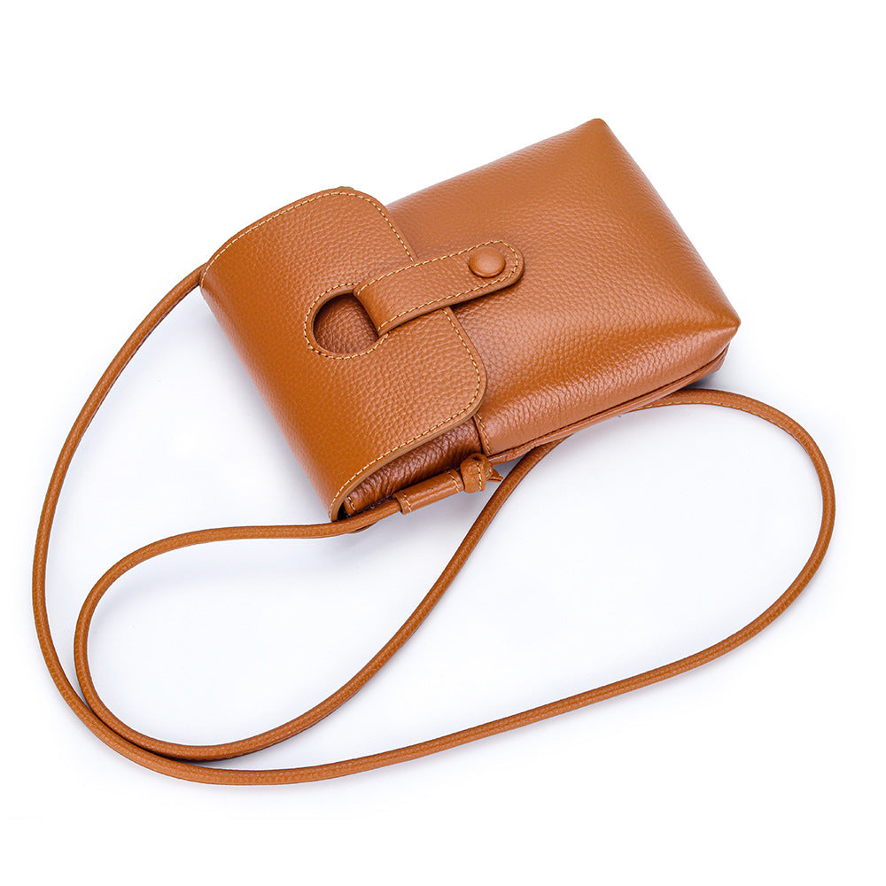 Leather Crossbody Phone Bag – "SnapTide"