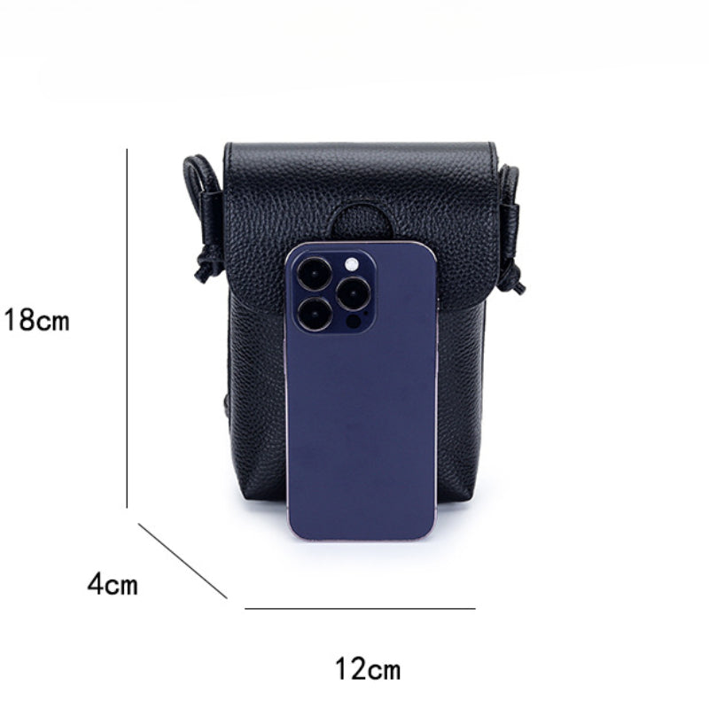 Leather Crossbody Phone Bag – "SnapTide"