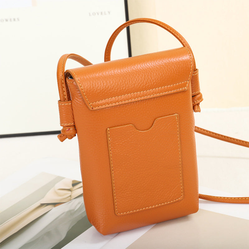 Leather Crossbody Phone Bag – "SnapTide"