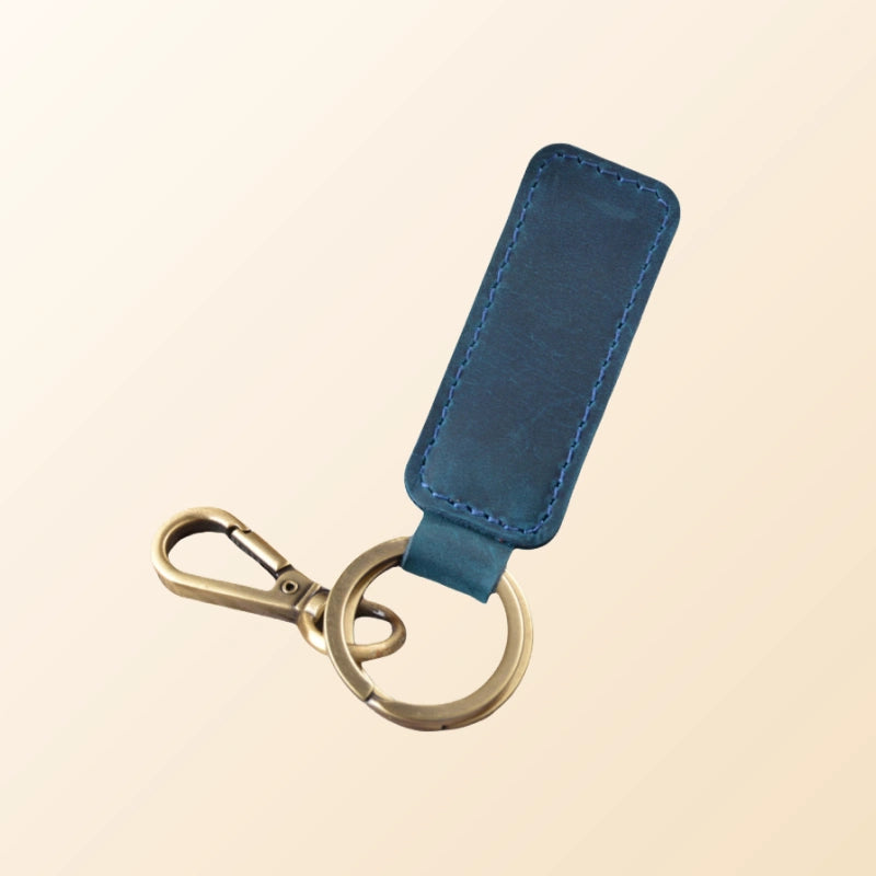 Leather Key Chain – "Trailmark"