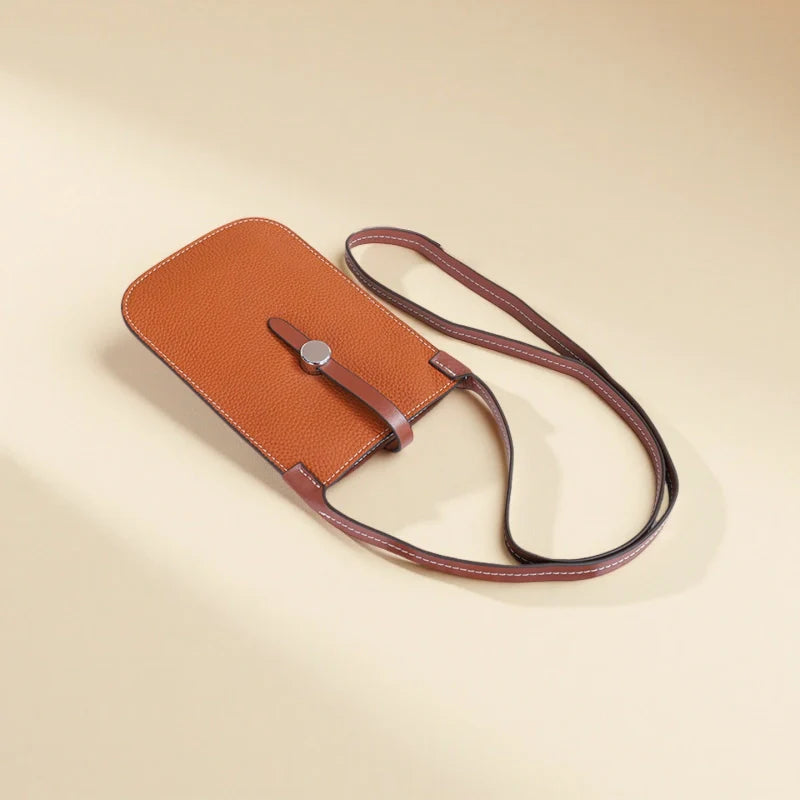 Leather Phone Bag – "VaultSlip"