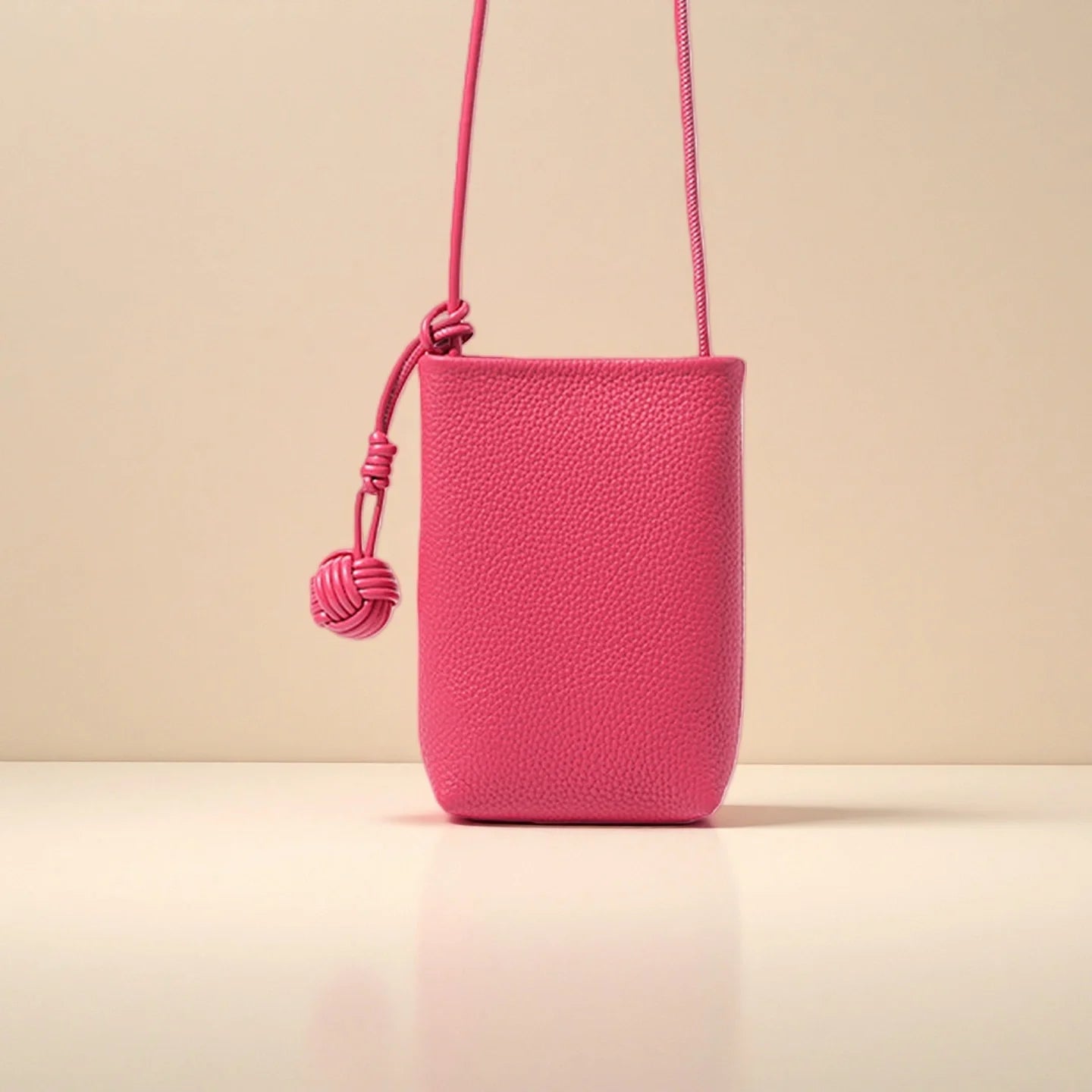 Leather Phone Crossbody-"EternalFlow"