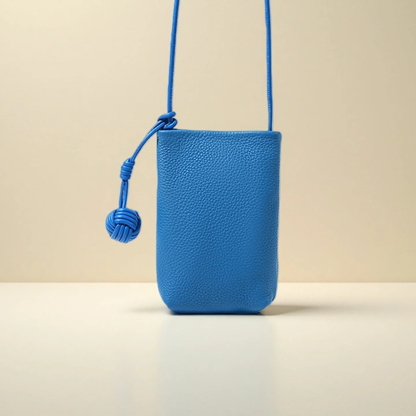Leather Phone Crossbody-"EternalFlow"
