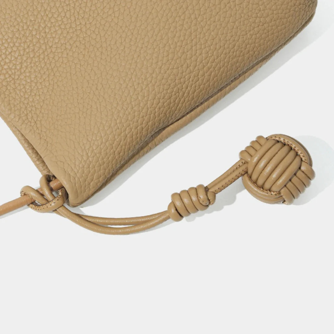 Leather Phone Crossbody-"EternalFlow"