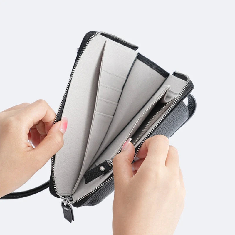 Leather Phone Crossbody-"PremiumTouch"