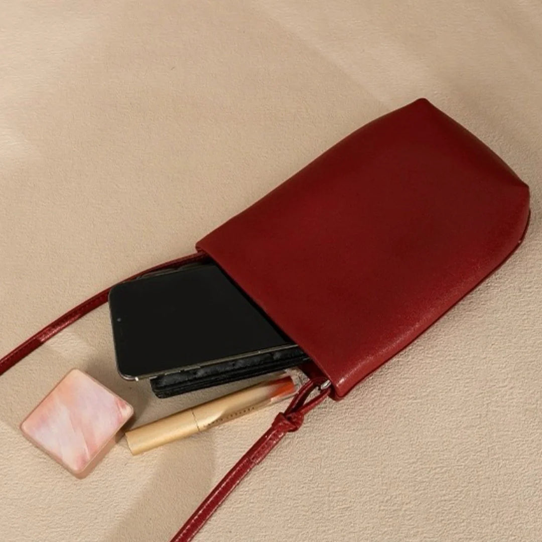Leather Phone Crossbody-"UrbanNest"