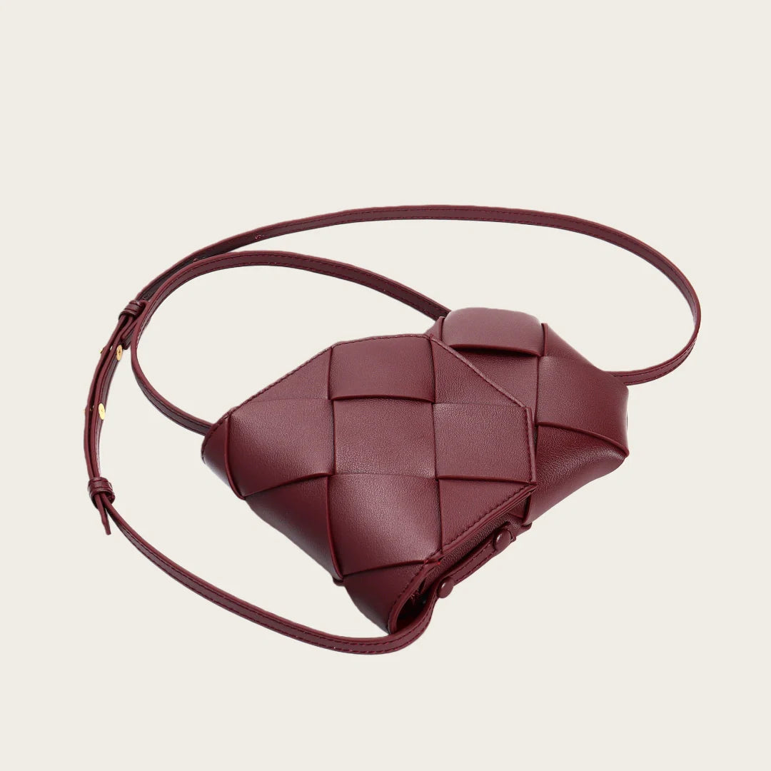 Leather Phone Crossbody-"RiverFlow"