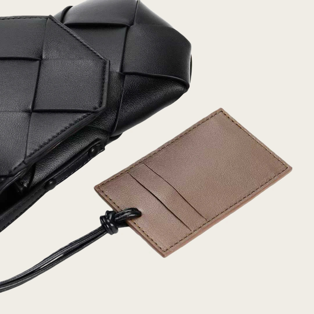Leather Phone Crossbody-"RiverFlow"
