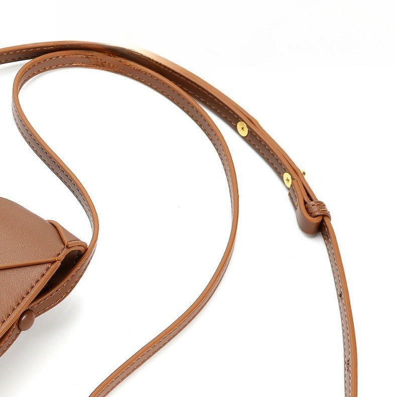 Leather Phone Crossbody-"RiverFlow"