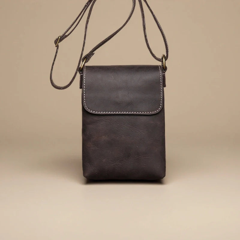 Leather Phone Crossbody-"CompactPro"