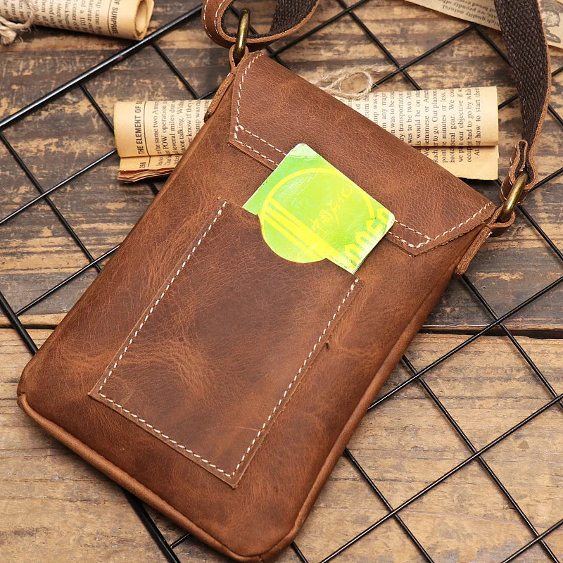 Leather Phone Crossbody-"CompactPro"