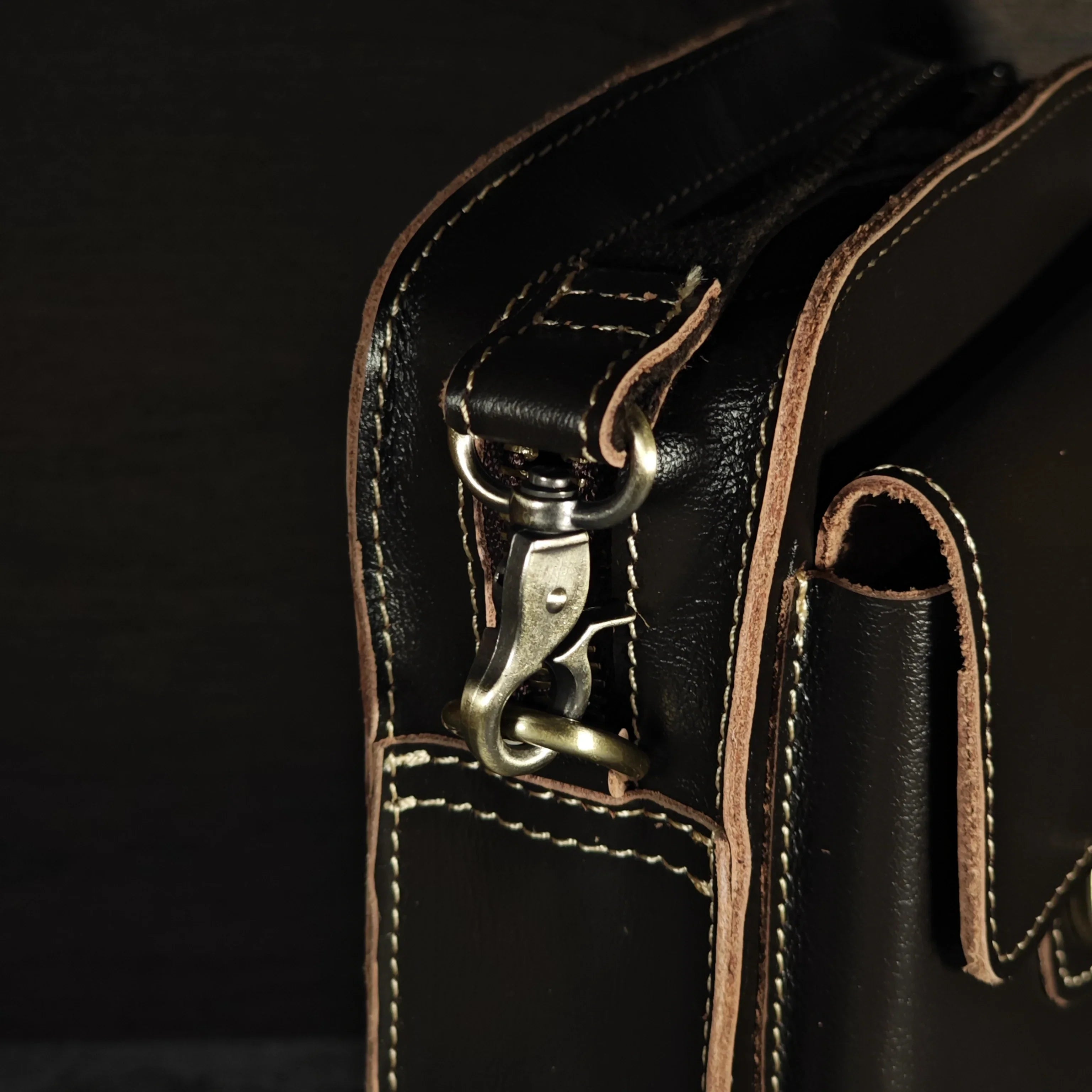 Luxury Men’s Phone Bag-Coffee/Brown/Black-Sleek Design-Men’s Gift