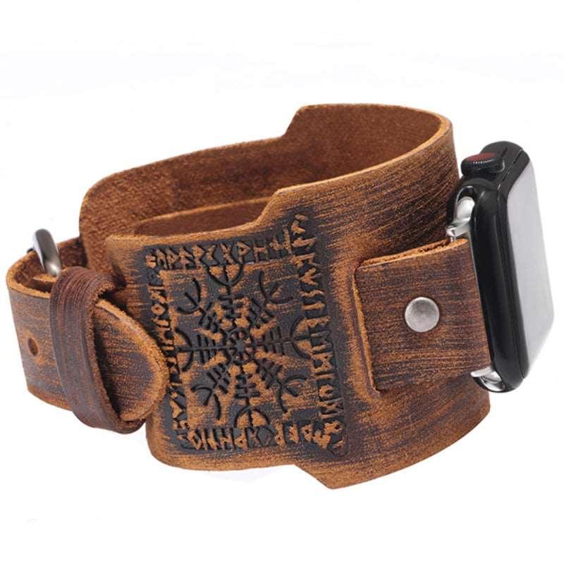 Men’s Bracelet for Apple Watch-Black,Brown,Orange-Vintage-Men’s Gift