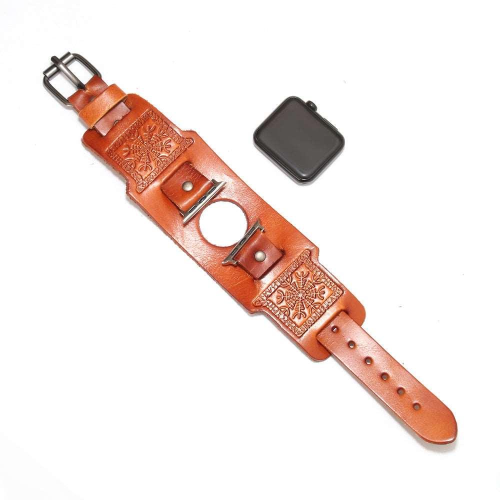 Men’s Bracelet for Apple Watch-Black,Brown,Orange-Vintage-Men’s Gift