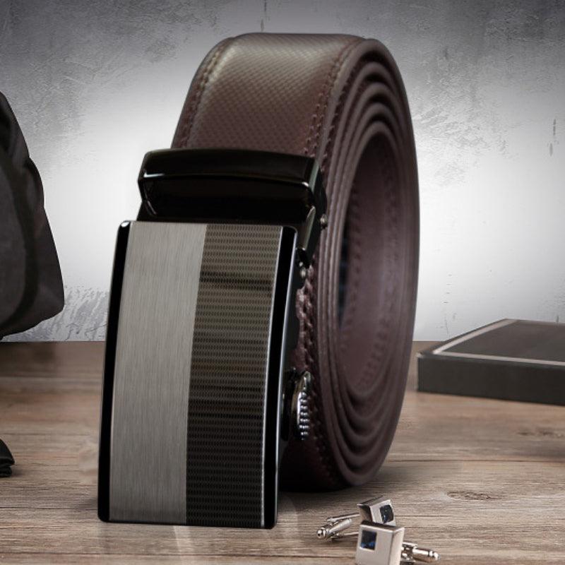 Men’s Leather Belt-Business Style in Black & Brown-Men’s Gift