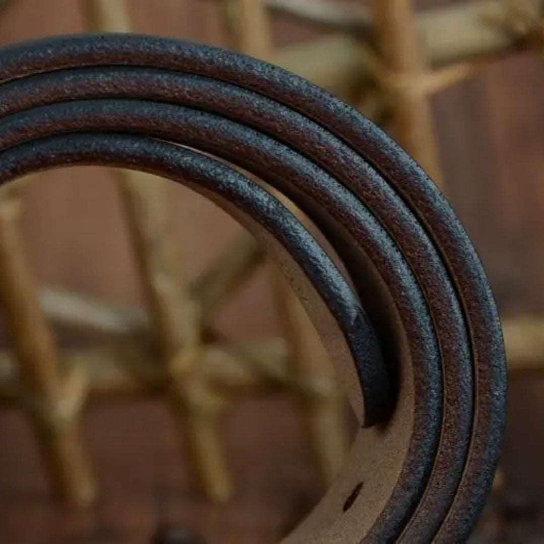 Men’s Leather Belt-Classic Casual Style in Black Brown Bordeaux