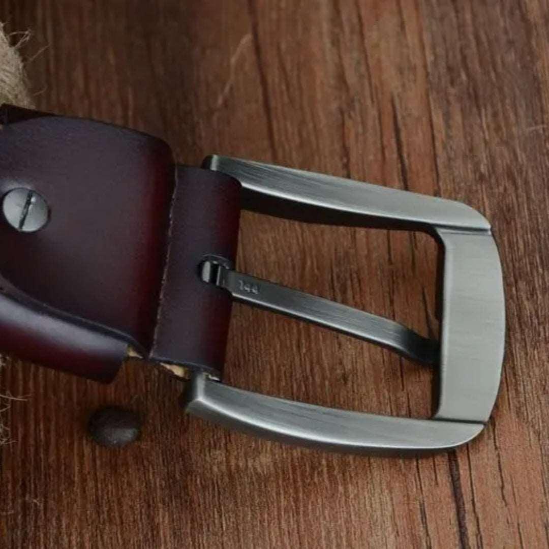 Men’s Leather Belt-Classic Casual Style in Black Brown Bordeaux