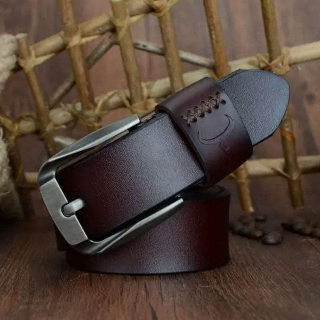 Men’s Leather Belt-Classic Casual Style in Black Brown Bordeaux