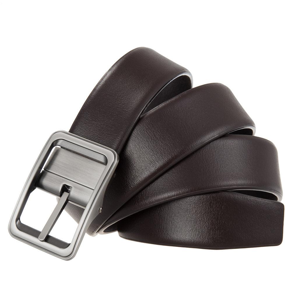 Men’s Leather Belt-Durable & Business Stylish | Golden Buckle Belt