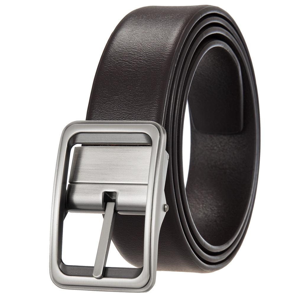 Men’s Leather Belt-Durable & Business Stylish | Golden Buckle Belt