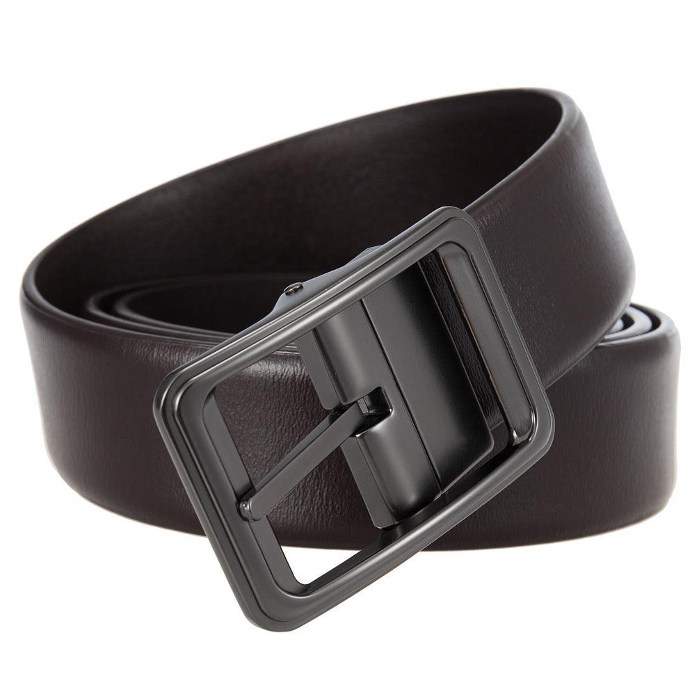 Men’s Leather Belt-Durable & Business Stylish | Mental Buckle Belt