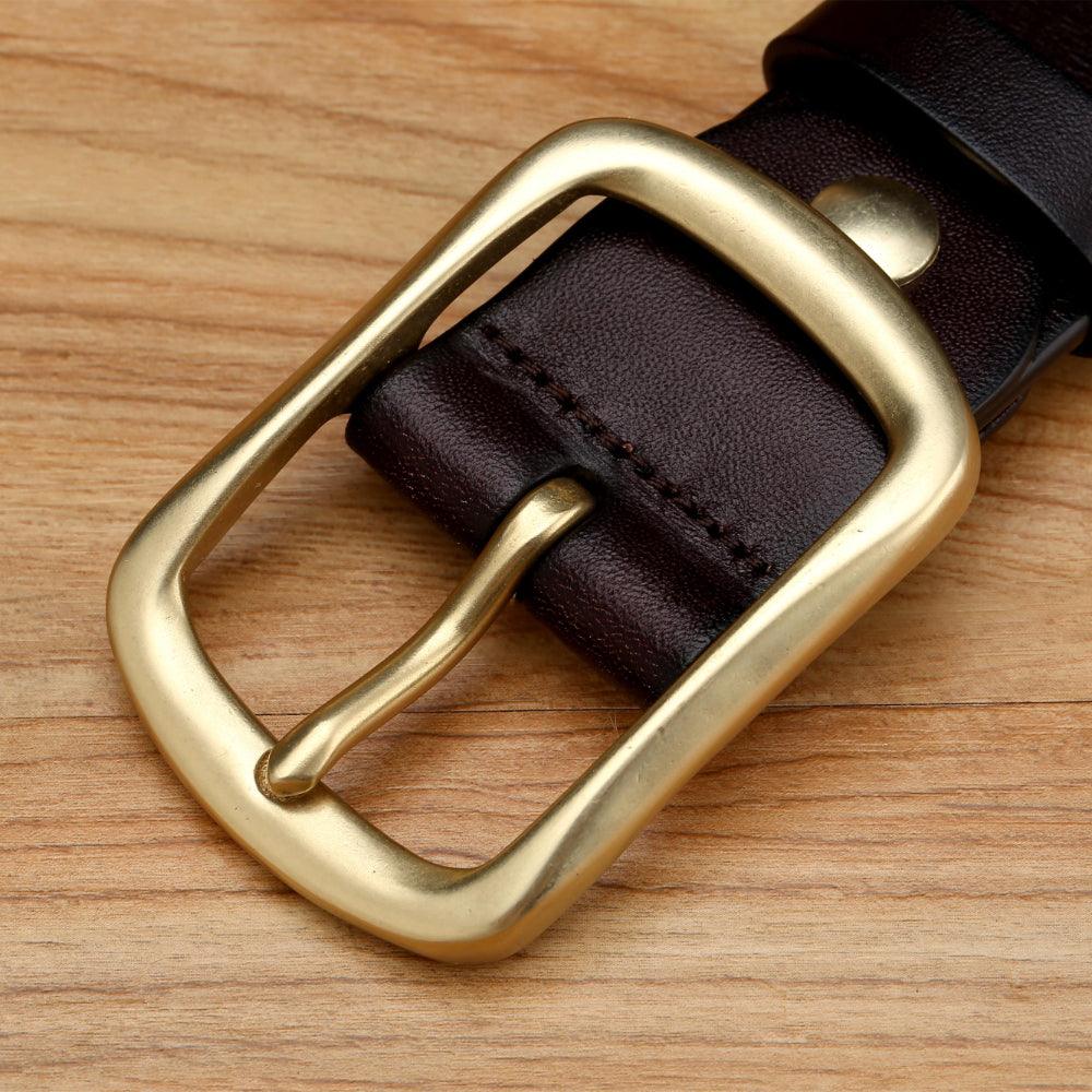 Men’s Luxury Leather Belt-Classic Black & Coffee-Men’s Gift