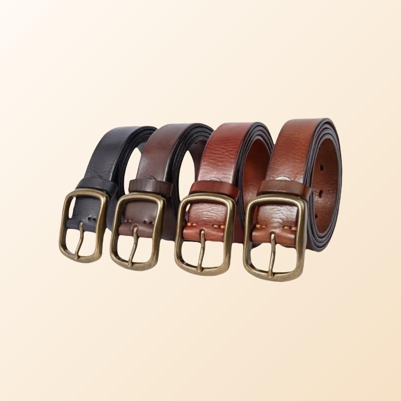 Men's Luxury Leather Belt-Durable & Vintage-Black & Brown-Men's Gift Men's Luxury Leather Belt-Durable & Vintage-Black & Brown-Men's Gift