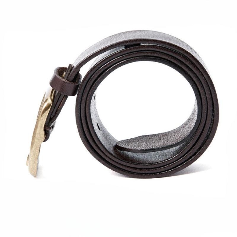 Men’s Luxury Leather Belt-Durable & Vintage-Black & Brown-Men’s Gift