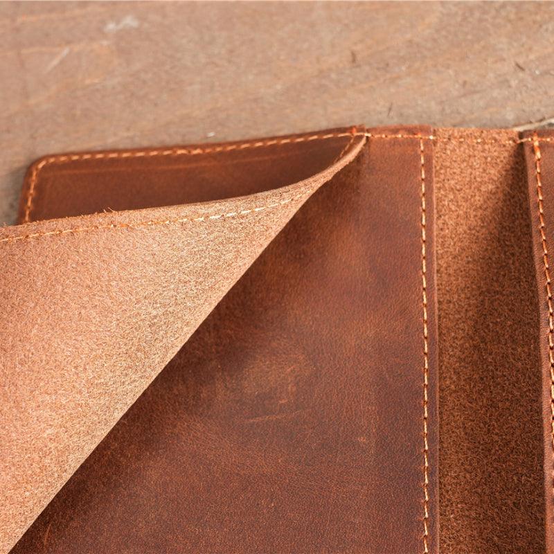 Men’s Travel Wallet-Passport Slot Coffee Brown-Essential Gift