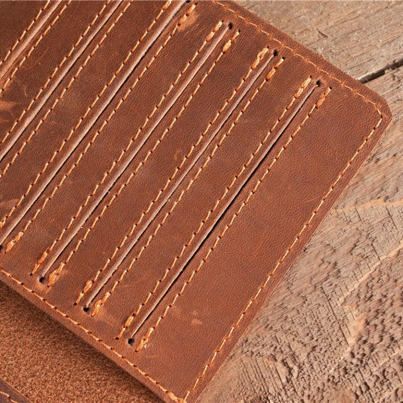 Men’s Travel Wallet-Passport Slot Coffee Brown-Essential Gift