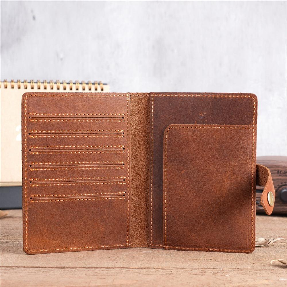 Men’s Travel Wallet-Passport Slot Coffee Brown-Essential Gift